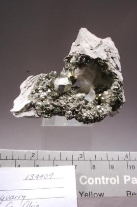 Pyrite with etched