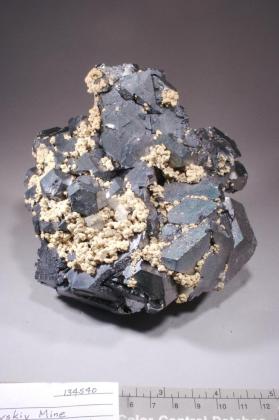 Galena with CALCITE and tan balls