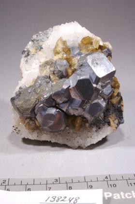 Galena with Quartz and Siderite