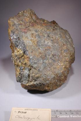 Chalcopyrite with CALCITE and chalcocite?