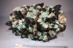 smoky quartz with amazonite