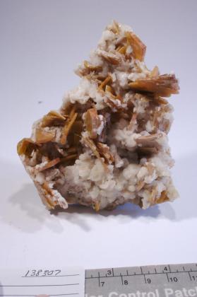 Wulfenite with CALCITE