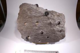 Almandine in schist