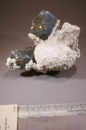 Benstonite with FLUORITE