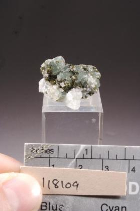 CALCITE with DATOLITE and Manganepidote and PREHNITE