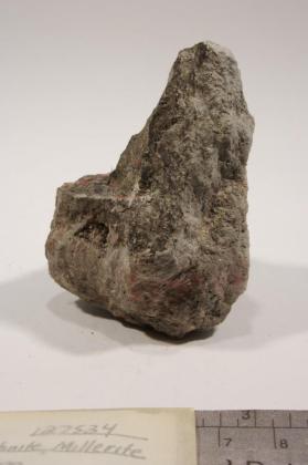 Cinnabar with Millerite and Stibnite