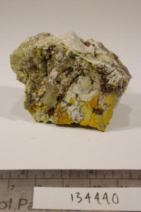 Hewettite with Metatorbernite and Metatyuyamunite and Variscite