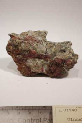 Cinnabar with Pyrite