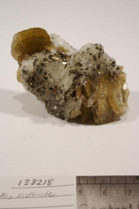 Pyrrhotite with CALCITE and Siderite