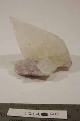 CALCITE with amethyst