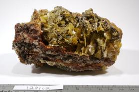 Wulfenite with CALCITE