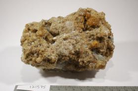 GROSSULAR with black opague-ilmenite? and CALCITE and DIOPSIDE