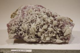 CALCITE with amethyst