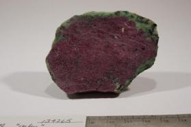 ruby with Aluminotschermakite and ZOISITE