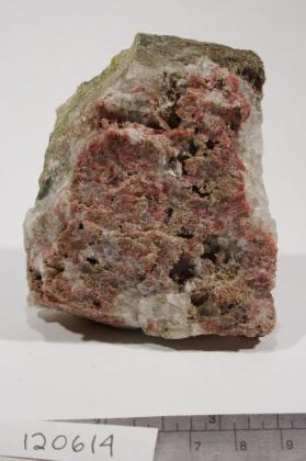 Piemontite with green mineral and Quartz