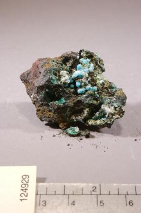 Dundasite with Azurite