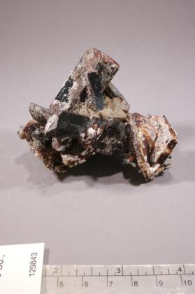 Arfvedsonite with Birnessite and SPHALERITE