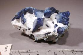 BENITOITE with NATROLITE