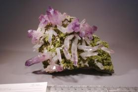 amethyst with EPIDOTE