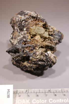 Fairfieldite with FLUORAPATITE