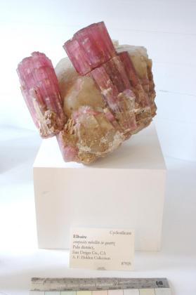 ELBAITE with Quartz