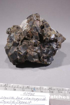 Siderite with Chalcopyrite and Cryolite
