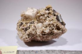 CALCITE with Hemimorphite and Mimetite