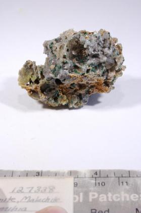 CERUSSITE with Dolomite and MALACHITE