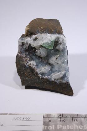 FLUORITE with CALCITE and Pyrite and Quartz