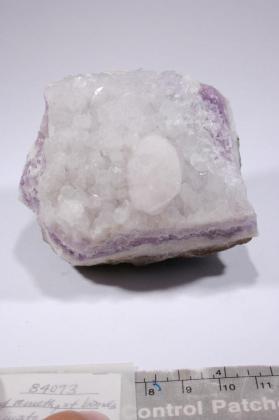 CALCITE with amethyst