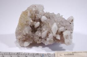 CALCITE with amethyst