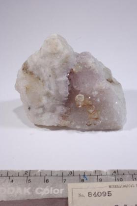 CALCITE with amethyst