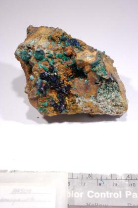 Azurite with MALACHITE