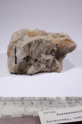 Narsarsukite with Aegirine and ORTHOCLASE and Quartz