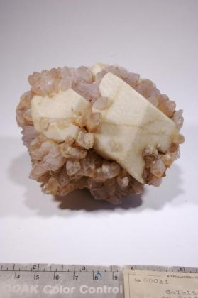 CALCITE with amethyst