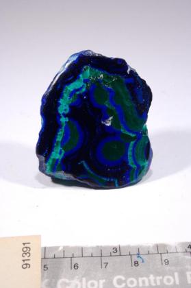 Azurite with MALACHITE