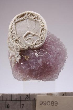 CALCITE with amethyst