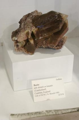 BARITE with Dolomite and HEMATITE