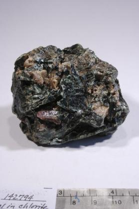 CORUNDUM with Clinochlore