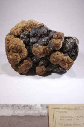Pyrite with CALCITE and Dolomite and HEMATITE