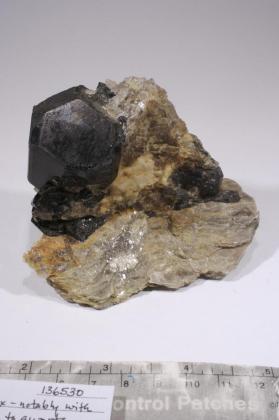 SCHORL with Feldspar and Muscovite and Quartz