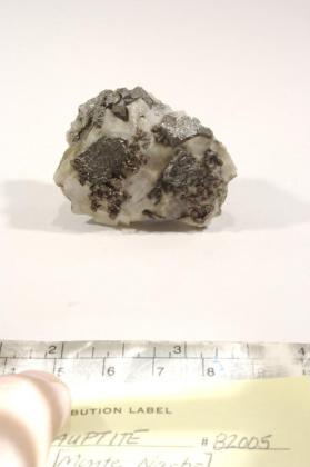 Breithauptite with CALCITE and Ullmannite