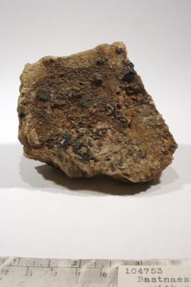 Bastnäsite-(Ce) with graphic granite and pseudomorph after siderite