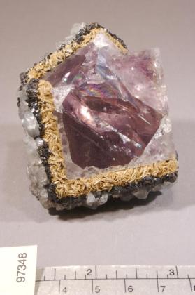 FLUORITE with CALCITE and Siderite and SPHALERITE