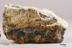 chalcotrichite with Azurite