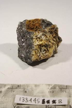 Hydrocerussite with Anglesite and CERUSSITE and Galena and Goethite