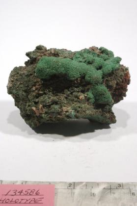 Arsentsumebite with MALACHITE and Wulfenite