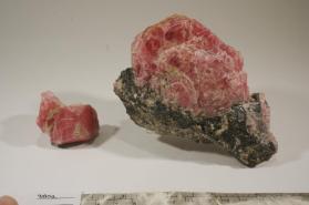 RHODOCHROSITE with Galena and Pyrite