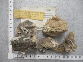 "bubbly" cookeite, with 2 generations of quartz
