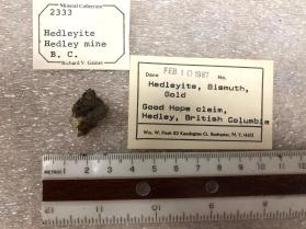 Hedleyite, Bismuth, Gold